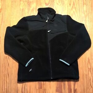 Lands End Black Zip Fleece 10-12Y or Woman's S/M